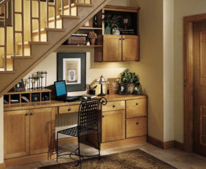 Use the space under stairs wisely